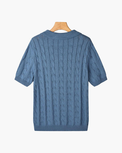 Florence - Polo de punto trenzado