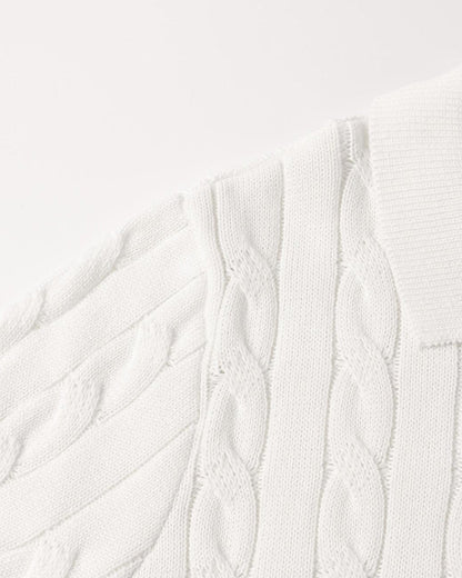 Florence - Polo de punto trenzado